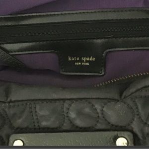 #21. Kate Spade Black Quilted Large Handbag